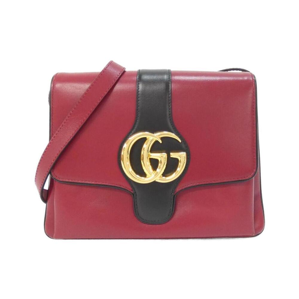 Gucci Arli shoulder bag red leather prominent double G
